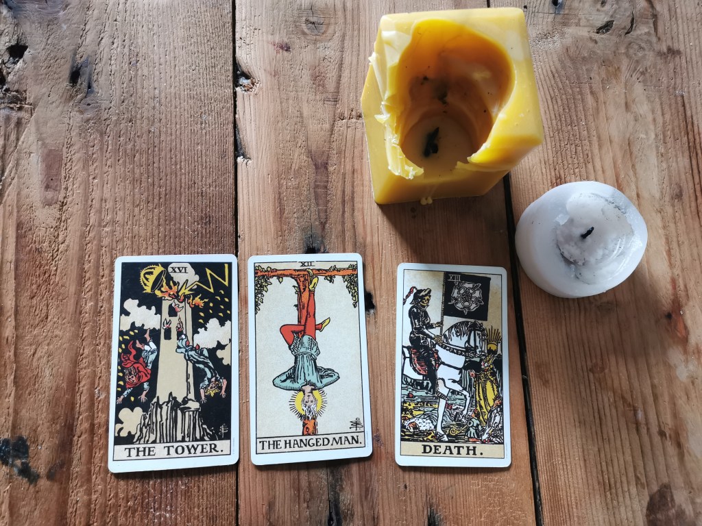 The Tower, The Hanged Man,&nbsp;Death